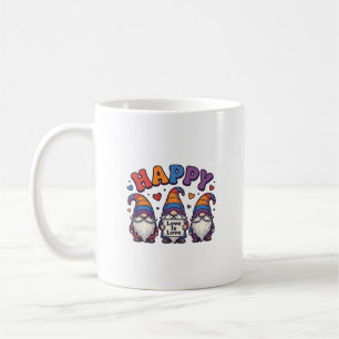 Vintage Pride Month Gnom Regenbogen-Shirt Design_1 Kaffeetasse