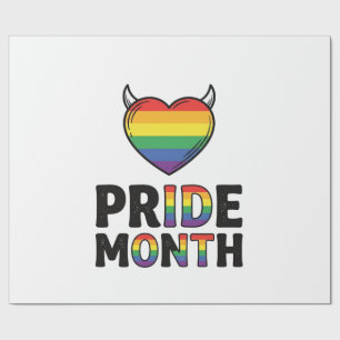 Vintage Pride Month Horned Heart Shirt Design_1 Geschenkpapier