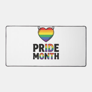 Vintage Pride Month Horned Heart Shirt Design_1 Schreibtischunterlage
