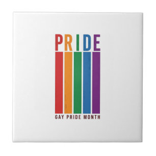 Vintage Pride Month Regenbogen-Typografie-Shirt-De Fliese