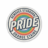 Vintage-Pride-Protest Regenbogen-Abzeichen Vektor- Aufkleber (Vorderseite)