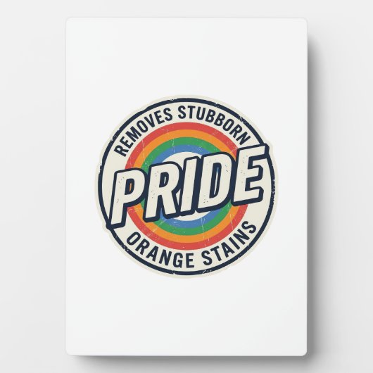Vintage-Pride-Protest Regenbogen-Abzeichen Vektor- Fotoplatte (Vorderseite)