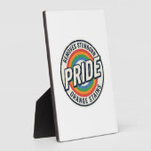 Vintage-Pride-Protest Regenbogen-Abzeichen Vektor- Fotoplatte (Seite)