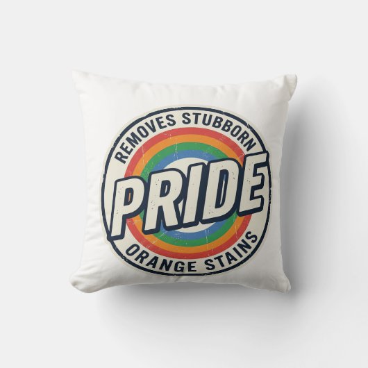 Vintage-Pride-Protest Regenbogen-Abzeichen Vektor- Kissen (Vorderseite)