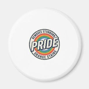 Vintage-Pride-Protest Regenbogen-Abzeichen Vektor- Magnet