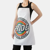 Vintage-Pride-Protest Regenbogen-Abzeichen Vektor- Schürze (InSitu)