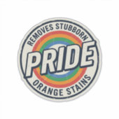 Vintage-Pride-Protest Regenbogen-Abzeichen-Vektord Aufkleber (Vorderseite)