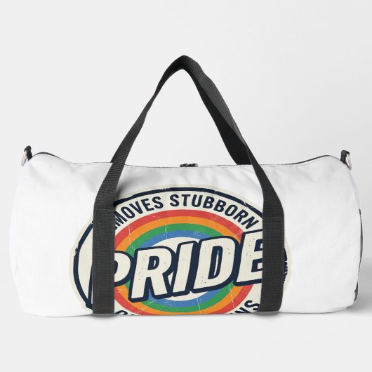 Vintage-Pride-Protest Regenbogen-Abzeichen-Vektord Duffle Bag (Vorderseite)