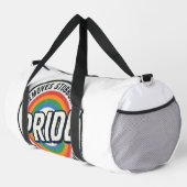 Vintage-Pride-Protest Regenbogen-Abzeichen-Vektord Duffle Bag (Rechte Ecke)