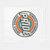Vintage-Pride-Protest Regenbogen-Abzeichen-Vektord Fleecedecke (Vorderseite (Horizontal))