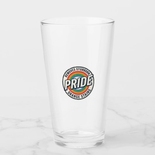 Vintage-Pride-Protest Regenbogen-Abzeichen-Vektord Glas (Vorderseite)