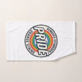Vintage-Pride-Protest Regenbogen-Abzeichen-Vektord Handtuch (Handtuch)