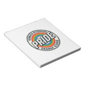 Vintage-Pride-Protest Regenbogen-Abzeichen-Vektord Notizblock (angewinkelt)