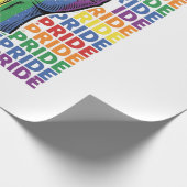 Vintage Pride Raised Fist Regenbogen-Shirt Design_ Geschenkpapier (Ecke)