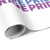 Vintage Pride Raised Fist Regenbogen-Shirt Design_ Geschenkpapier (Rolleneckpunkt)