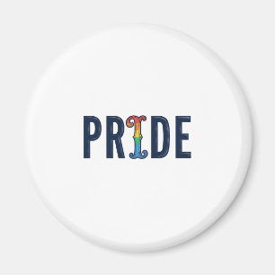 Vintage Pride Regenbogen-Lettern T-Shirt Design_1 Magnet