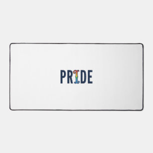Vintage Pride Regenbogen-Lettern T-Shirt Design_1 Schreibtischunterlage