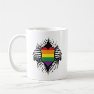 Vintage Pride Zerrissenes Hemd Vektor Design_1 Kaffeetasse