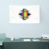 Vintage Pride Zerrissenes Hemd Vektordesign_1 Banner (Messeveranstaltung)