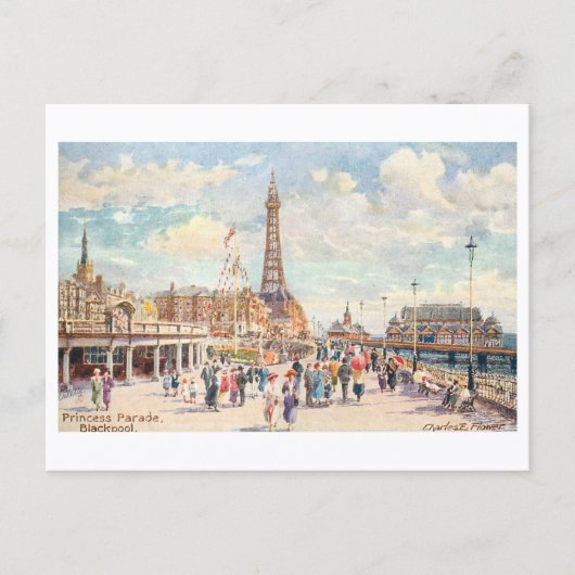 Vintage Princess Parade, Blackpool Postkarte (Vorderseite)