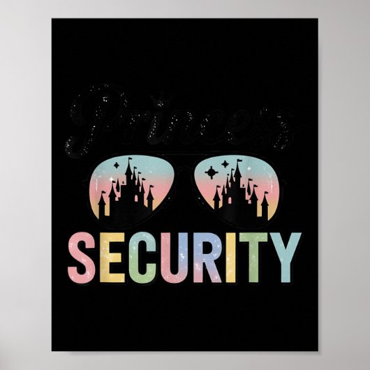 Vintage Princess Security Protection Matching Fami Poster (Vorne)