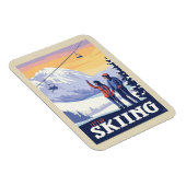 Vintage Printwerbung für lass's Go Ski Magnet (Rechte Seite)