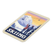 Vintage Printwerbung für lass's Go Ski Magnet (Linke Seite)