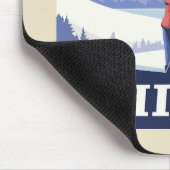 Vintage Printwerbung für lass's Go Ski Mousepad (Ecke)