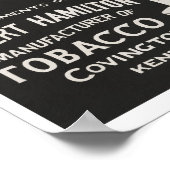 Vintage Printwerbung für offene Palmen Poster (Ecke)