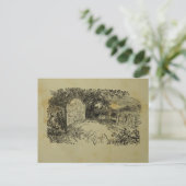 Vintage Printwerbung Postkarte (Stehend Vorderseite)