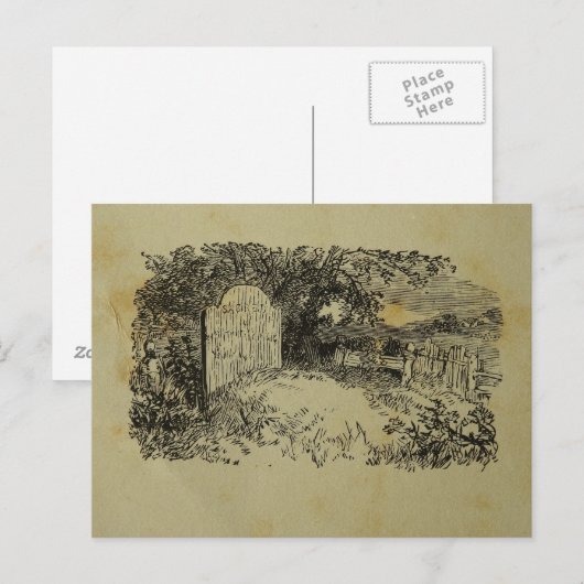 Vintage Printwerbung Postkarte (Vorne/Hinten)