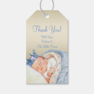 Vintage-Prinz-Baby-Party Geschenkanhänger
