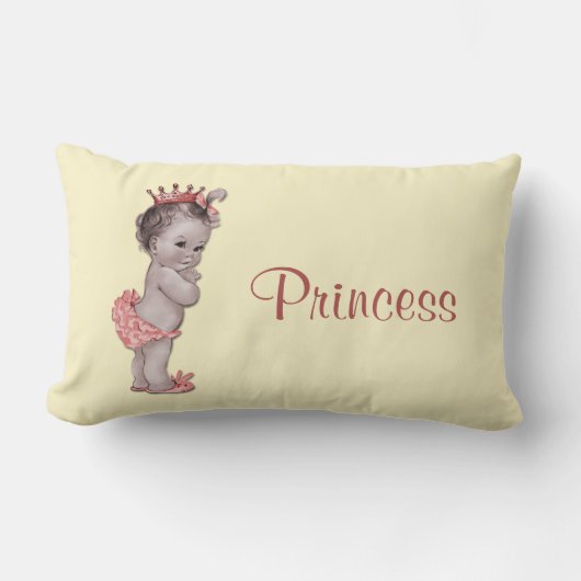 Vintage Prinzessin Baby Lendenkissen (Vorderseite)