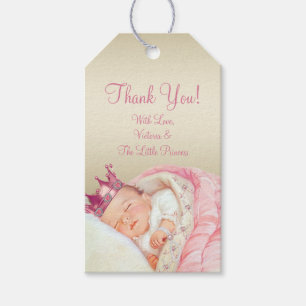 Vintage-Prinzessin-Baby-Party Geschenkanhänger