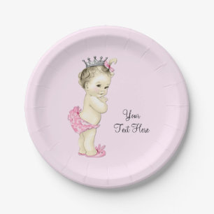 Vintage-Prinzessin-Baby-Party Pappteller
