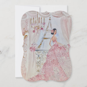 Vintage Prinzessin Fleur Bella Rose 1 Karte