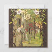 Vintage Prinzessin im Wald (Vorderseite)