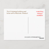 Vintage Privatsphäre im Wald Postkarte (Rückseite)