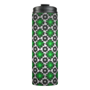 Vintage Pro-vance-Stil. Blumen vintage nahtloses M Thermosbecher