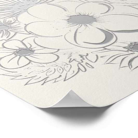 Vintage Probe Abendessen Begrüßungszeichen Poster (Ecke)