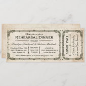 Vintage Probe Abendessen Einladung I (Vorne/Hinten)