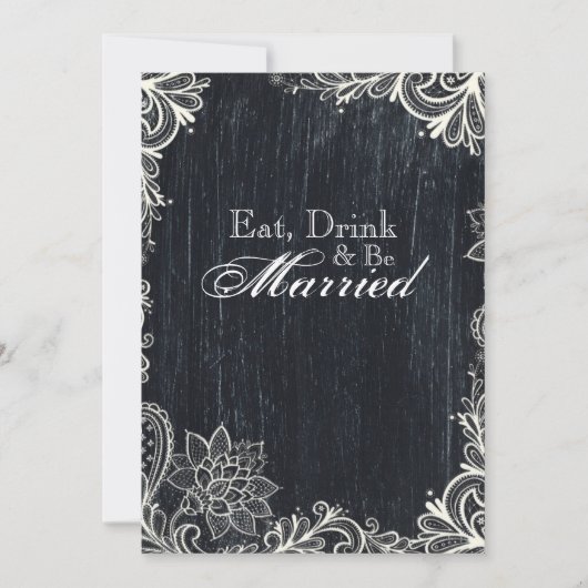 Vintage Probe der Typografie Einladung (Vorderseite)