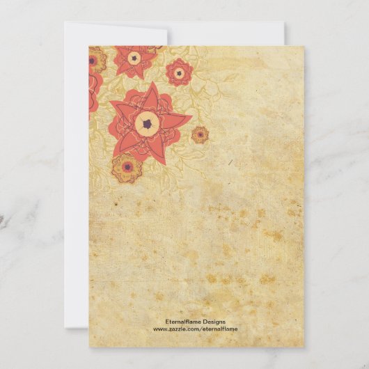 Vintage Probe Einladung (Rückseite)