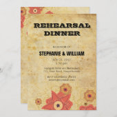 Vintage Probe Einladung (Vorne/Hinten)