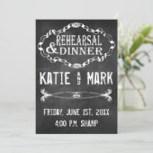 Vintage Probe Einladung (Stehend Vorderseite)