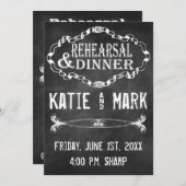 Vintage Probe Einladung (Vorne/Hinten)