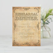 Vintage Probe Einladung (Stehend Vorderseite)