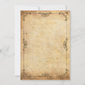 Vintage Probe Einladung (Rückseite)