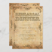 Vintage Probe Einladung (Vorne/Hinten)