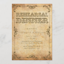 Vintage Probe Einladung